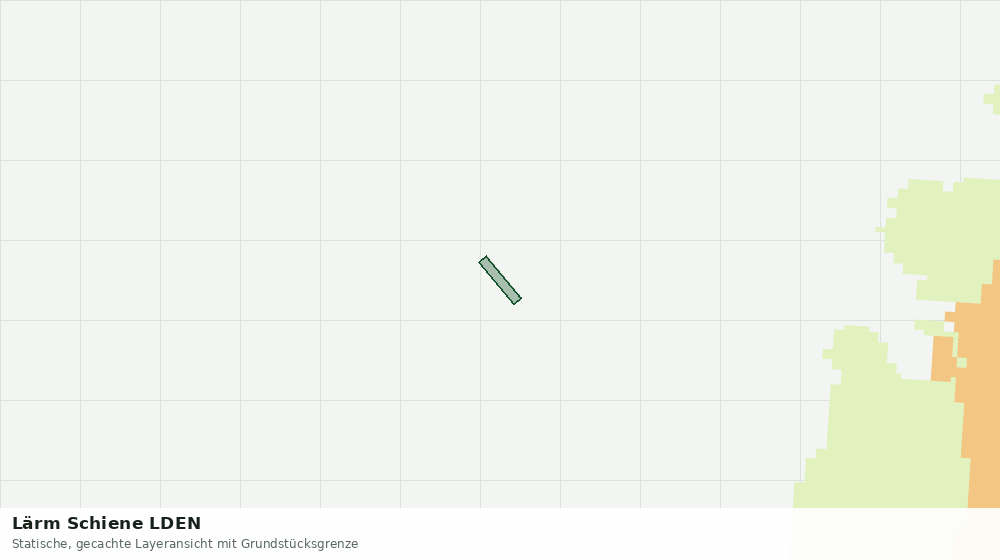 Statische Kartenansicht: Lärm Schiene LDEN