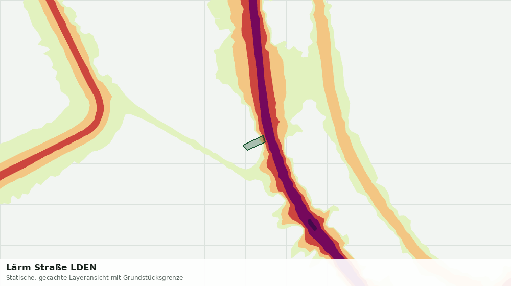 Statische Kartenansicht: Lärm Straße LDEN