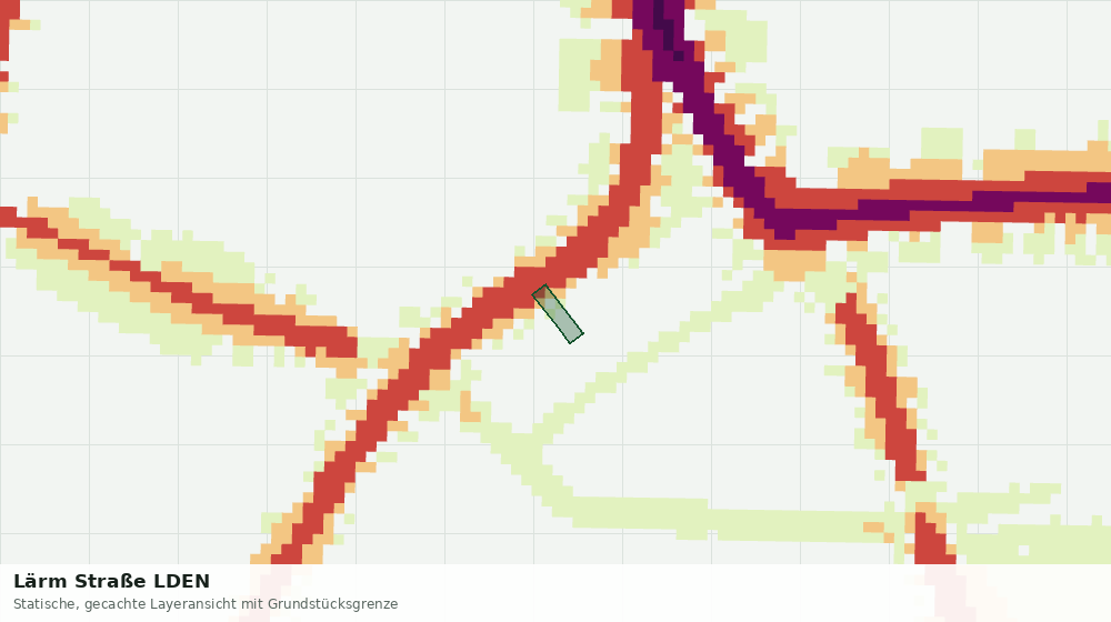 Statische Kartenansicht: Lärm Straße LDEN