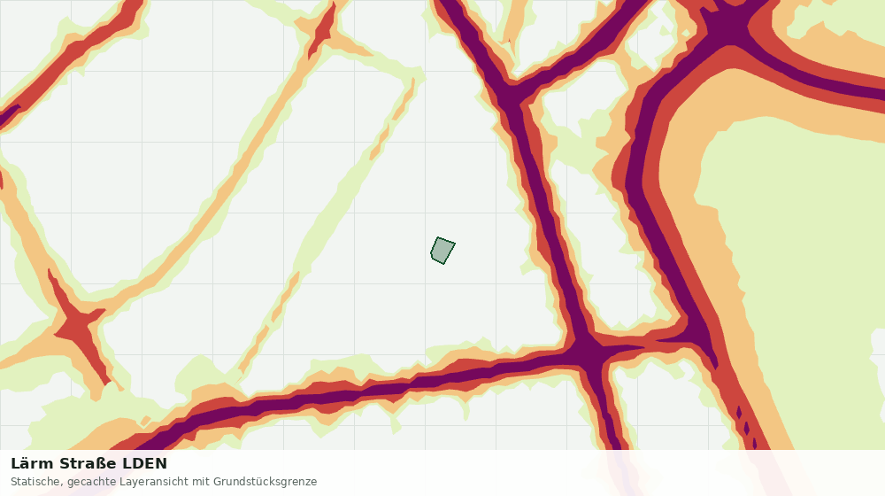 Statische Kartenansicht: Lärm Straße LDEN