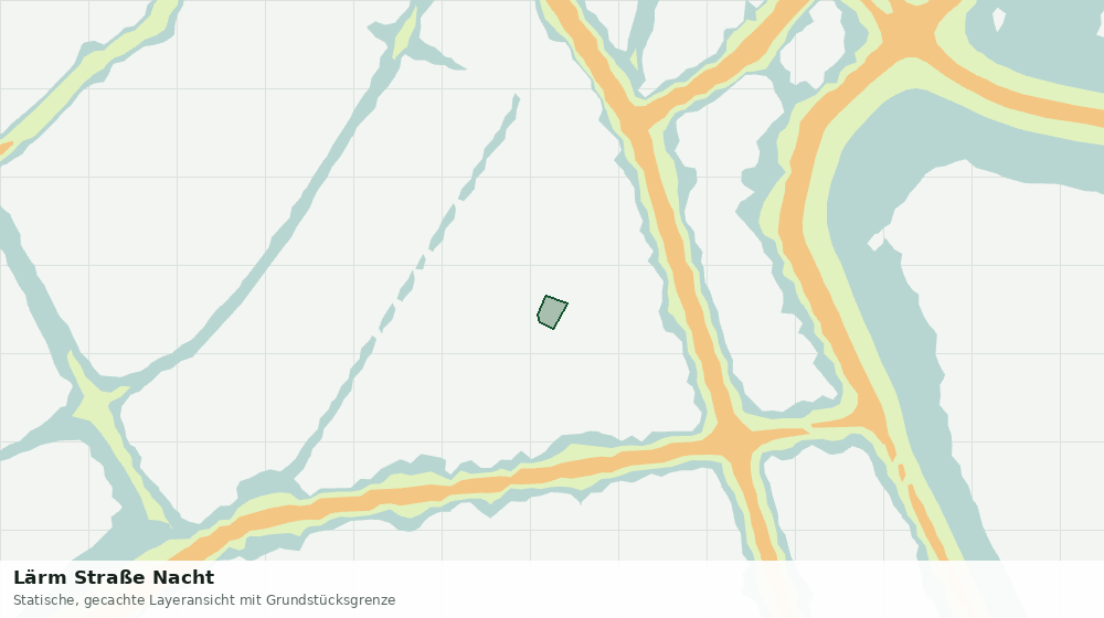 Statische Kartenansicht: Lärm Straße Nacht