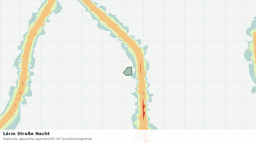 Statische Kartenansicht: Lärm Straße Nacht