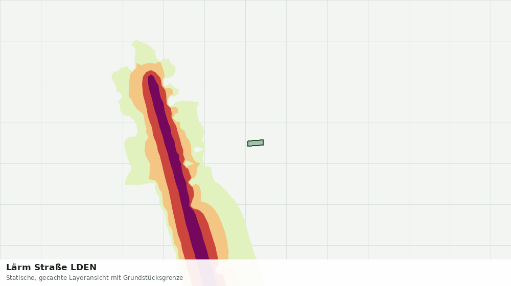 Statische Kartenansicht: Lärm Straße LDEN