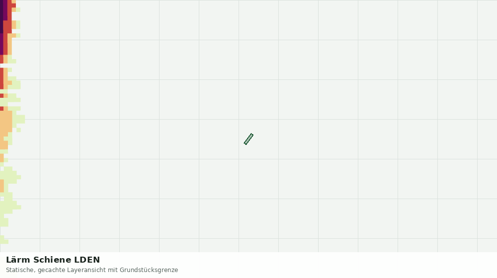 Statische Kartenansicht: Lärm Schiene LDEN