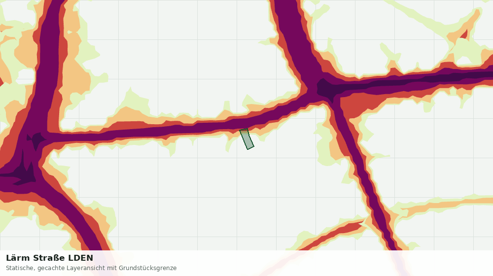 Statische Kartenansicht: Lärm Straße LDEN