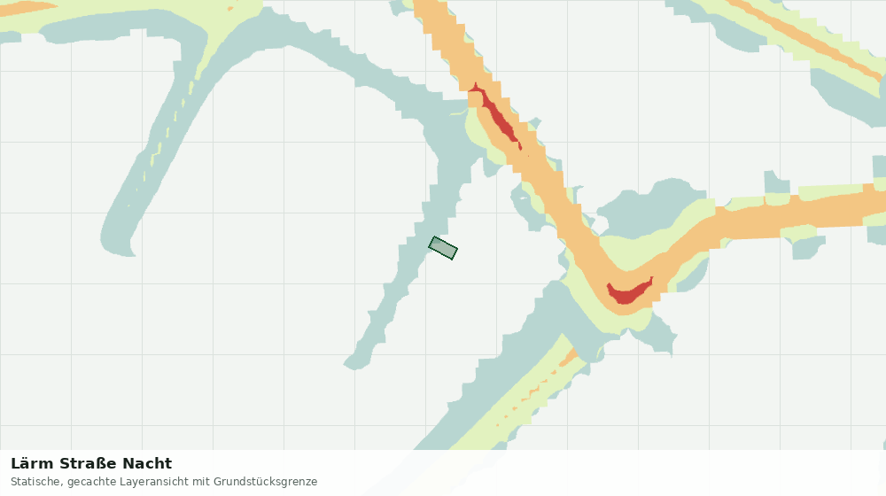 Statische Kartenansicht: Lärm Straße Nacht