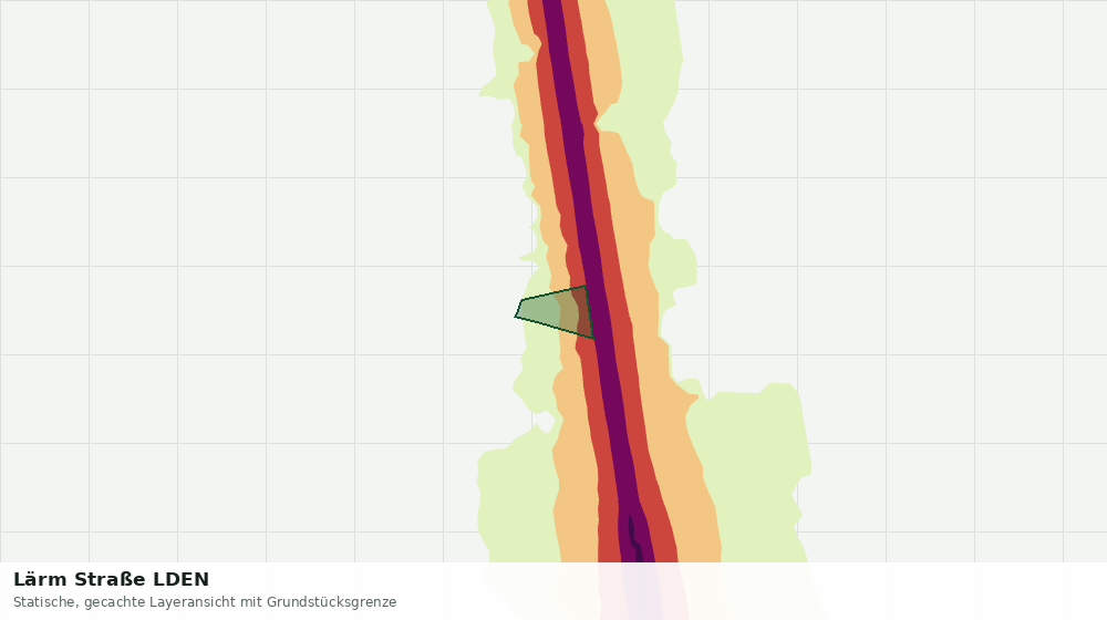 Statische Kartenansicht: Lärm Straße LDEN