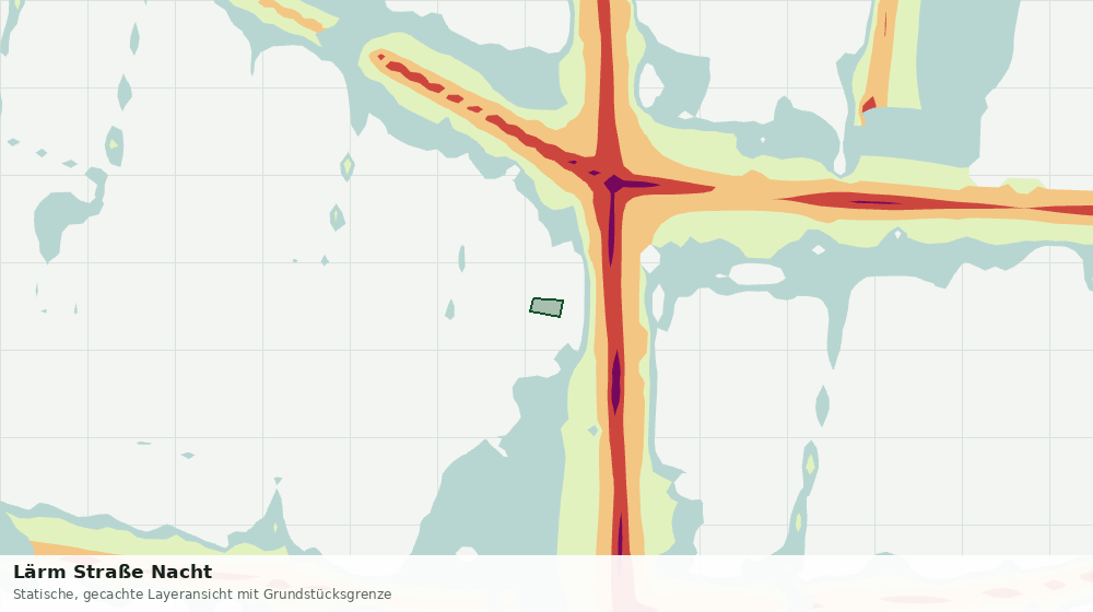 Statische Kartenansicht: Lärm Straße Nacht