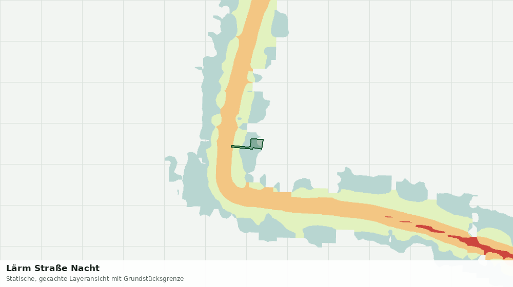 Statische Kartenansicht: Lärm Straße Nacht