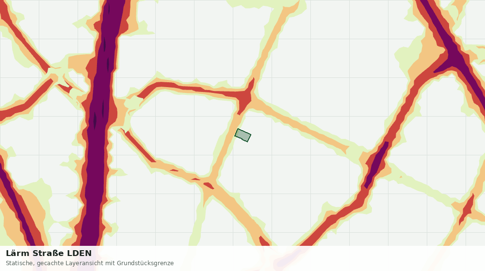 Statische Kartenansicht: Lärm Straße LDEN