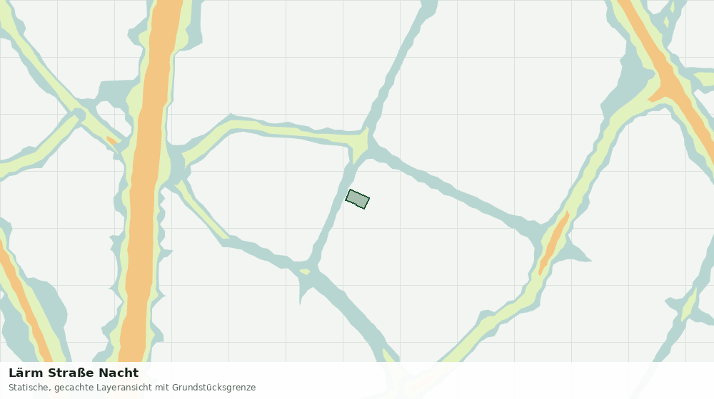 Statische Kartenansicht: Lärm Straße Nacht