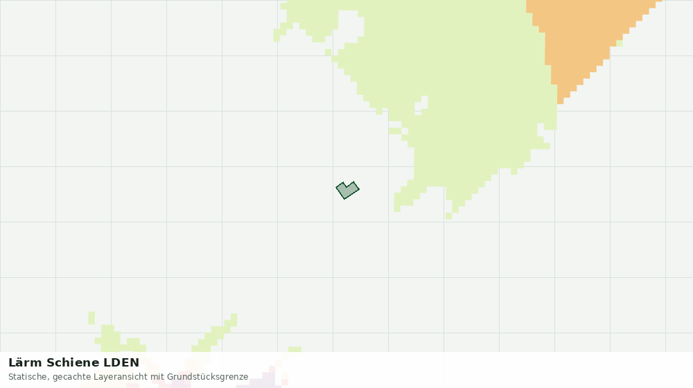 Statische Kartenansicht: Lärm Schiene LDEN