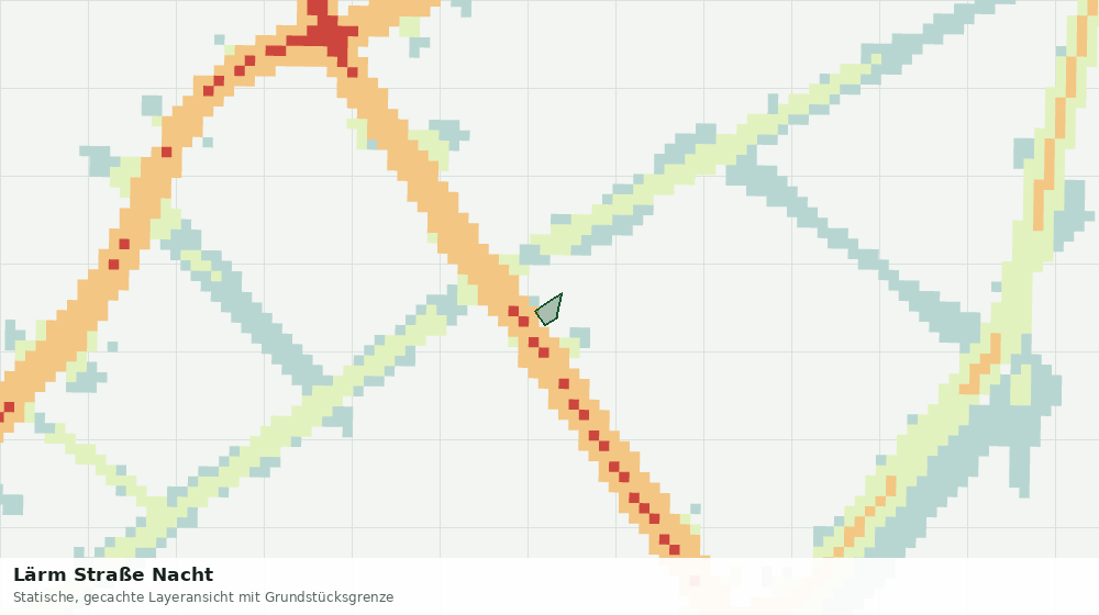 Statische Kartenansicht: Lärm Straße Nacht