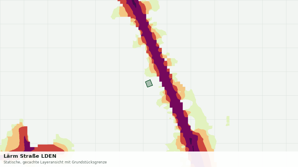 Statische Kartenansicht: Lärm Straße LDEN