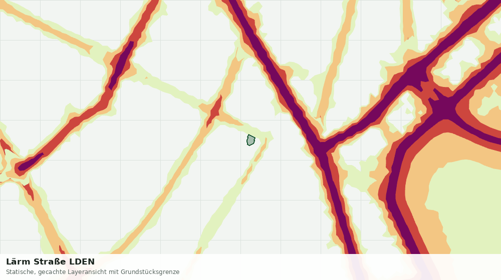 Statische Kartenansicht: Lärm Straße LDEN