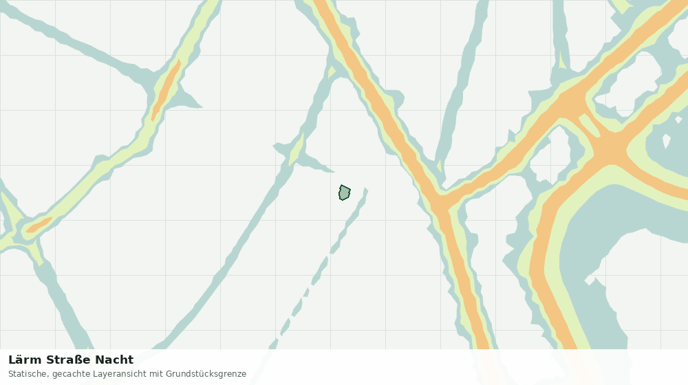 Statische Kartenansicht: Lärm Straße Nacht