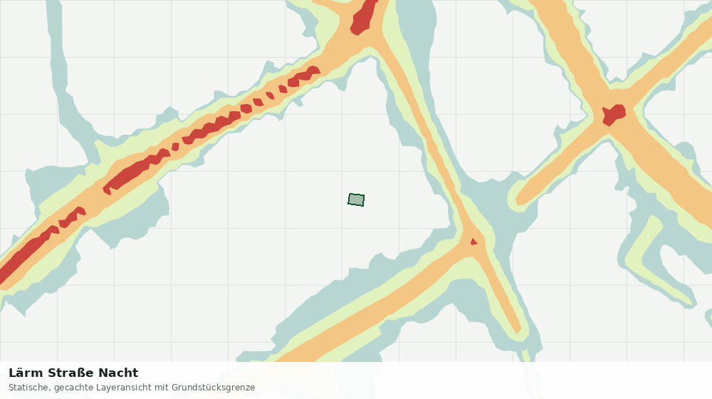Statische Kartenansicht: Lärm Straße Nacht