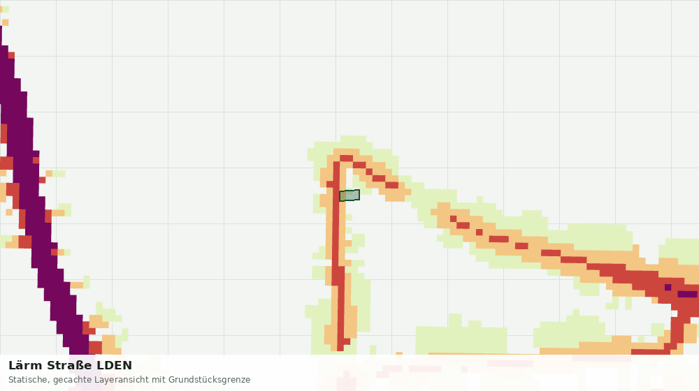 Statische Kartenansicht: Lärm Straße LDEN
