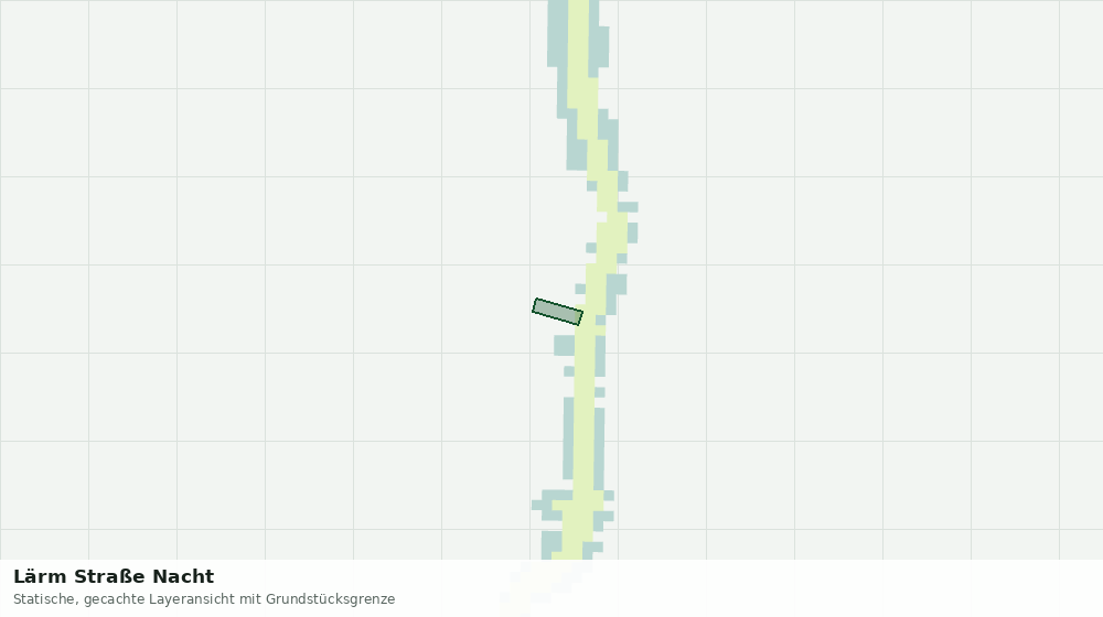 Statische Kartenansicht: Lärm Straße Nacht
