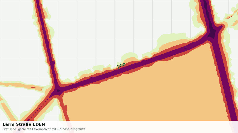 Statische Kartenansicht: Lärm Straße LDEN