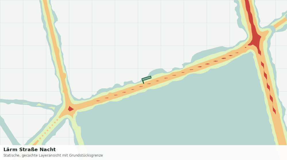 Statische Kartenansicht: Lärm Straße Nacht