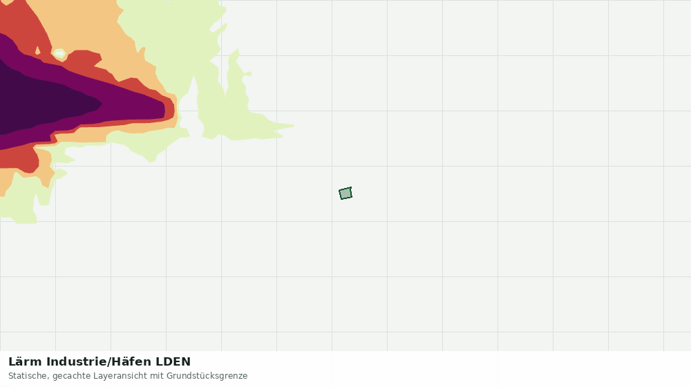 Statische Kartenansicht: Lärm Industrie/Häfen LDEN