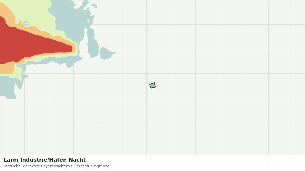Statische Kartenansicht: Lärm Industrie/Häfen Nacht