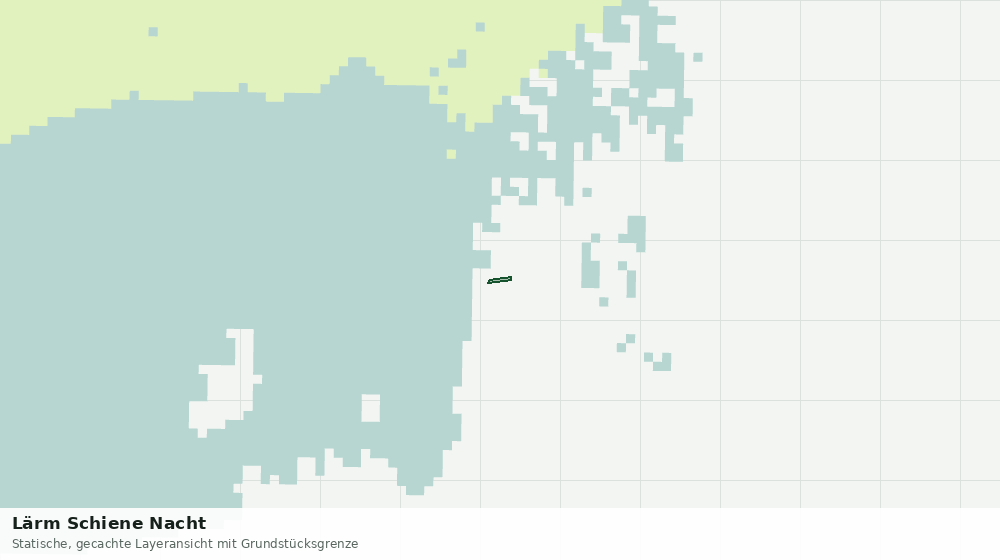 Statische Kartenansicht: Lärm Schiene Nacht