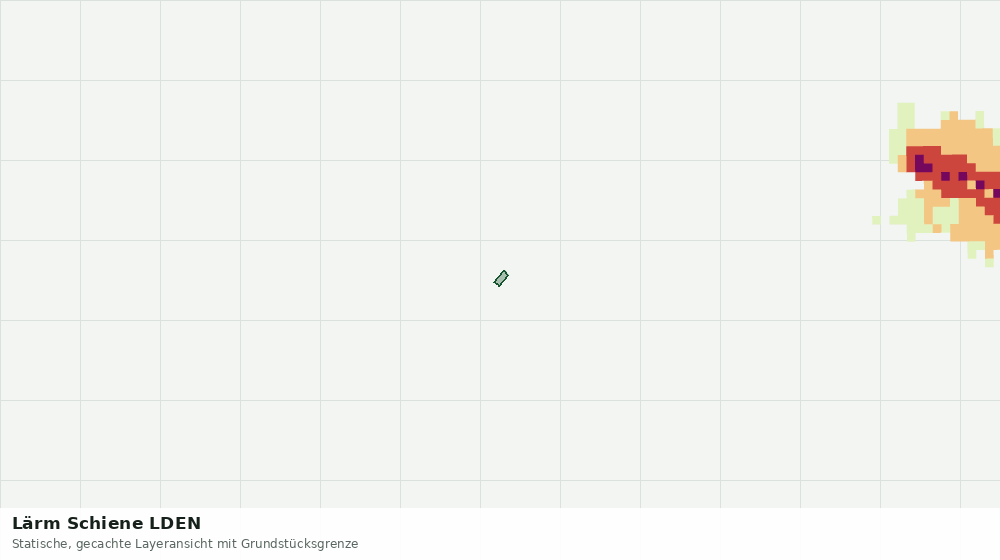 Statische Kartenansicht: Lärm Schiene LDEN