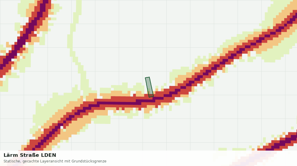 Statische Kartenansicht: Lärm Straße LDEN