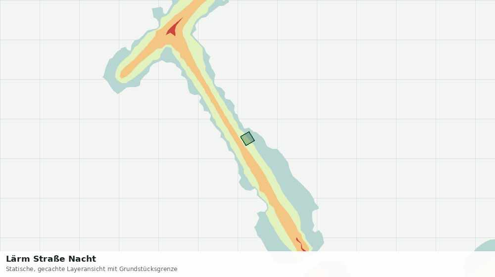 Statische Kartenansicht: Lärm Straße Nacht