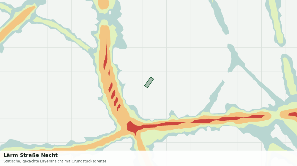 Statische Kartenansicht: Lärm Straße Nacht