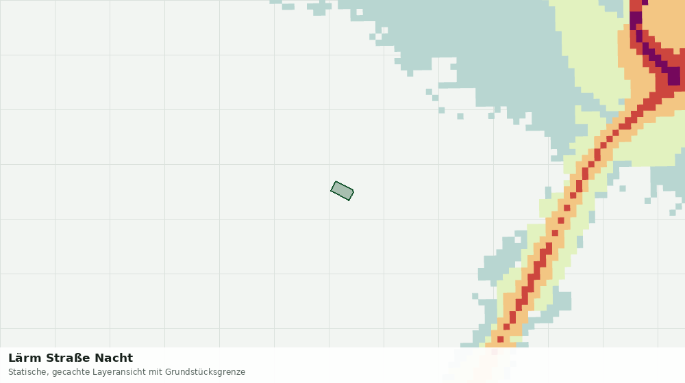 Statische Kartenansicht: Lärm Straße Nacht