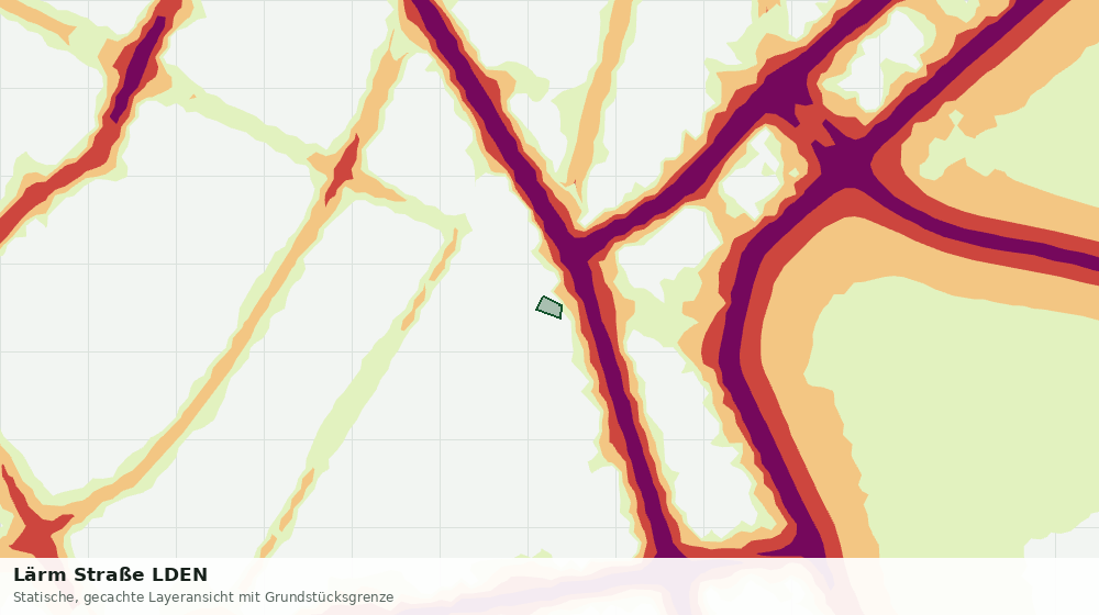 Statische Kartenansicht: Lärm Straße LDEN