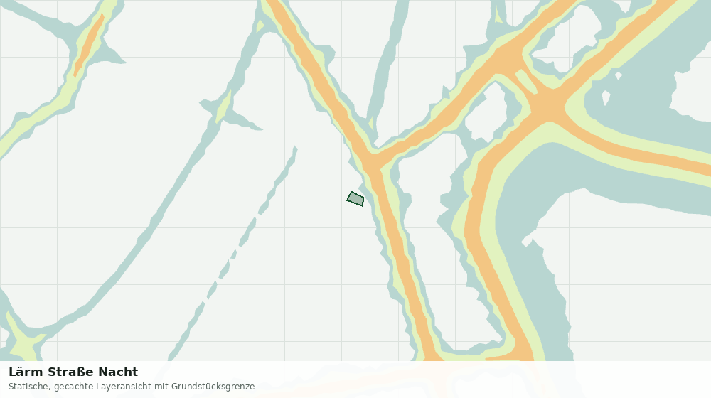 Statische Kartenansicht: Lärm Straße Nacht