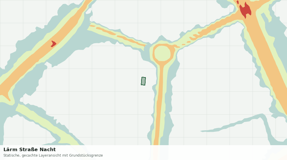Statische Kartenansicht: Lärm Straße Nacht
