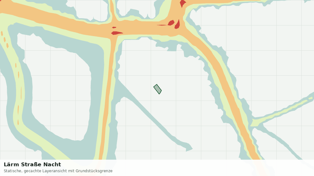 Statische Kartenansicht: Lärm Straße Nacht