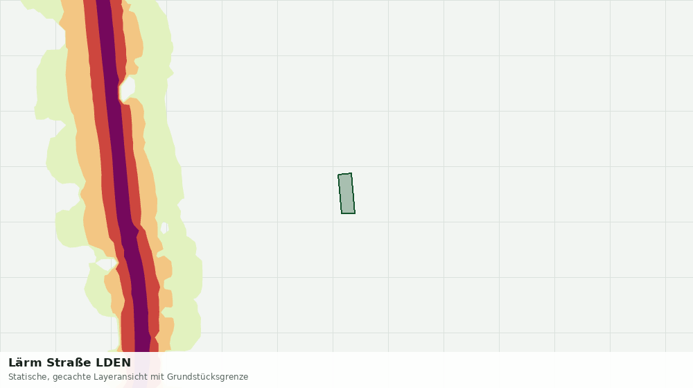 Statische Kartenansicht: Lärm Straße LDEN