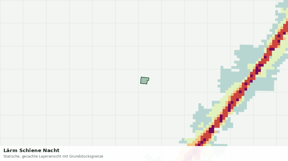 Statische Kartenansicht: Lärm Schiene Nacht