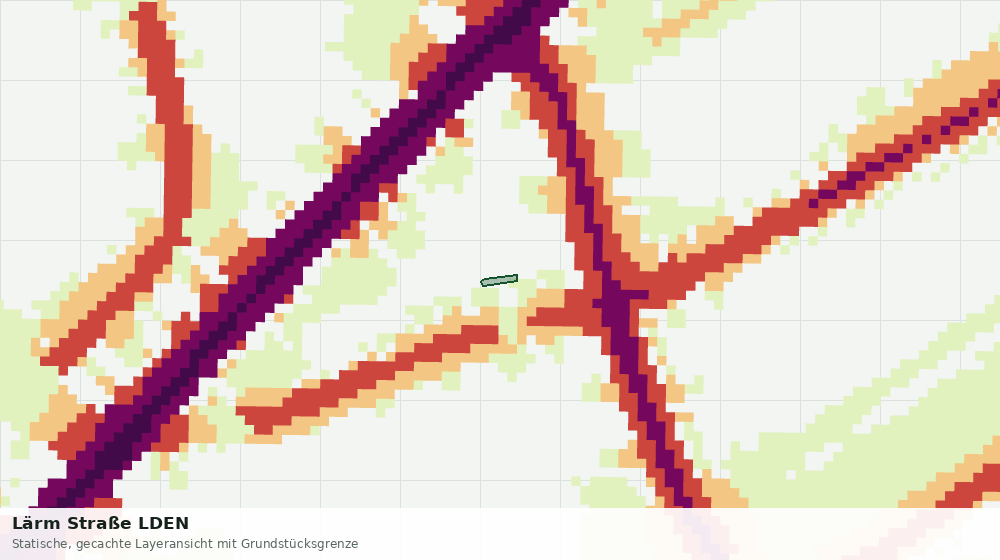Statische Kartenansicht: Lärm Straße LDEN