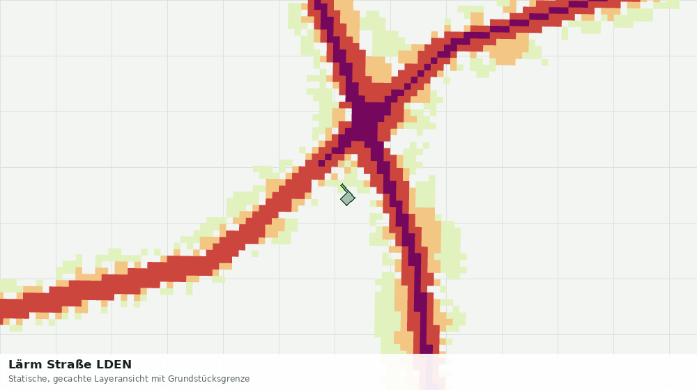 Statische Kartenansicht: Lärm Straße LDEN