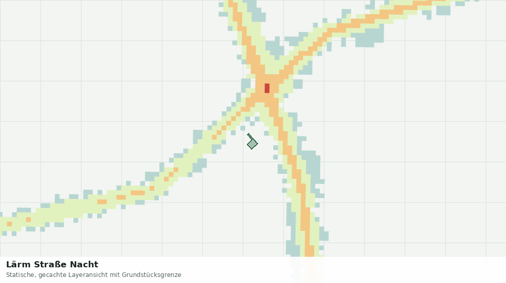 Statische Kartenansicht: Lärm Straße Nacht