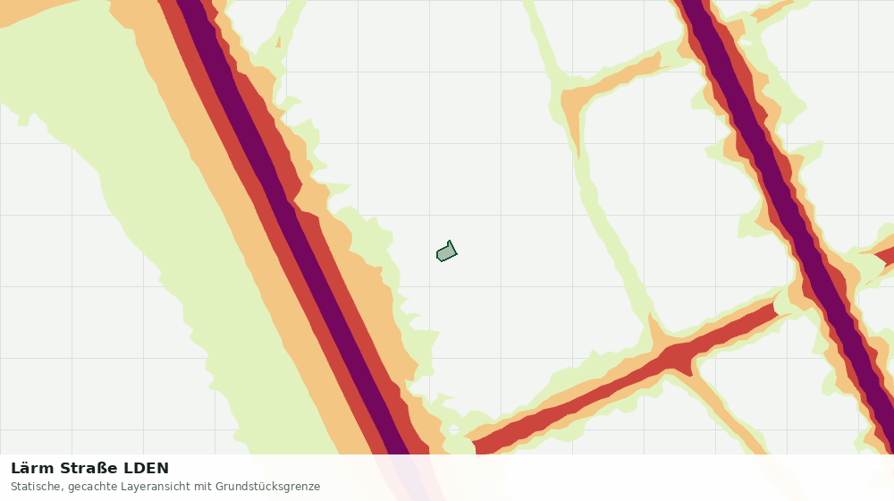 Statische Kartenansicht: Lärm Straße LDEN