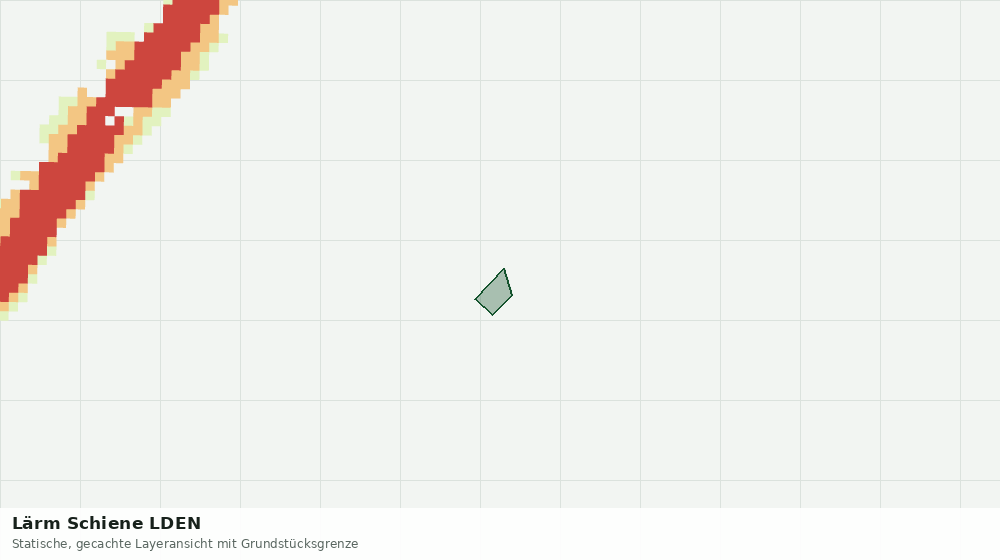 Statische Kartenansicht: Lärm Schiene LDEN