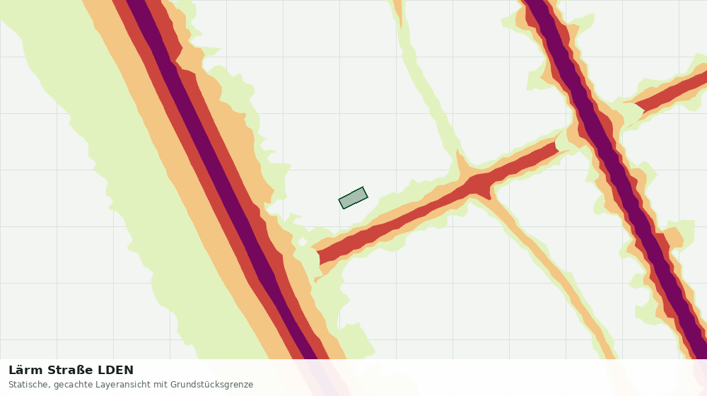 Statische Kartenansicht: Lärm Straße LDEN