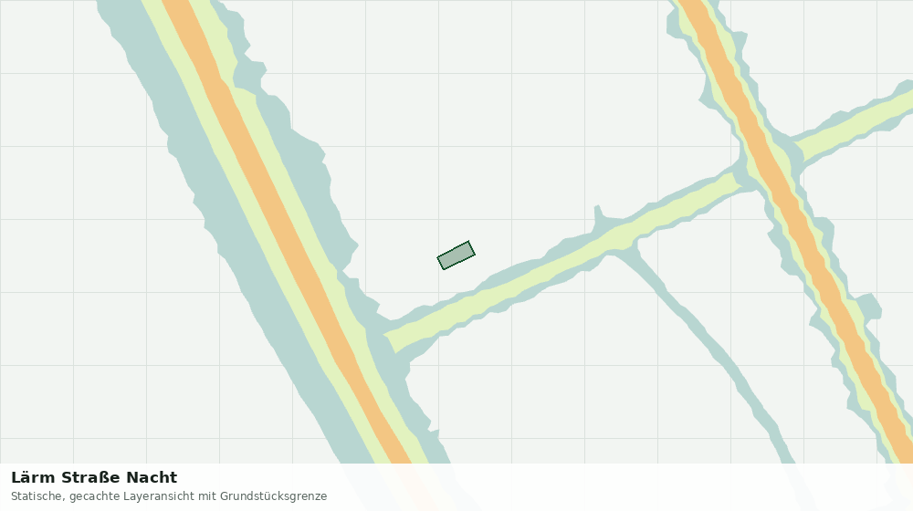 Statische Kartenansicht: Lärm Straße Nacht