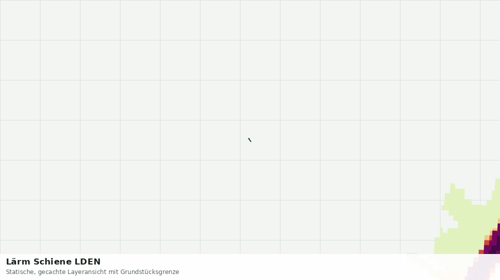 Statische Kartenansicht: Lärm Schiene LDEN