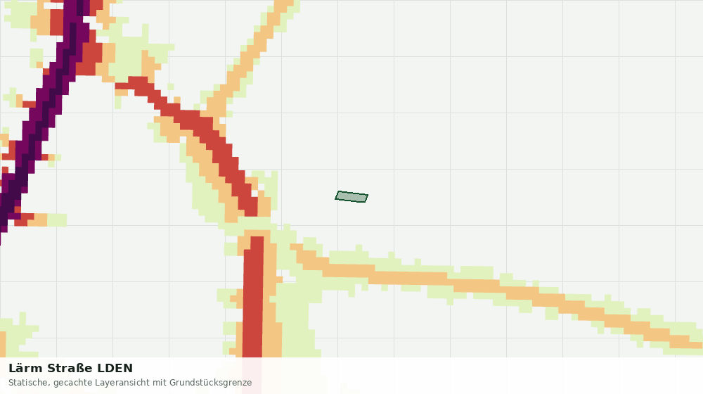 Statische Kartenansicht: Lärm Straße LDEN
