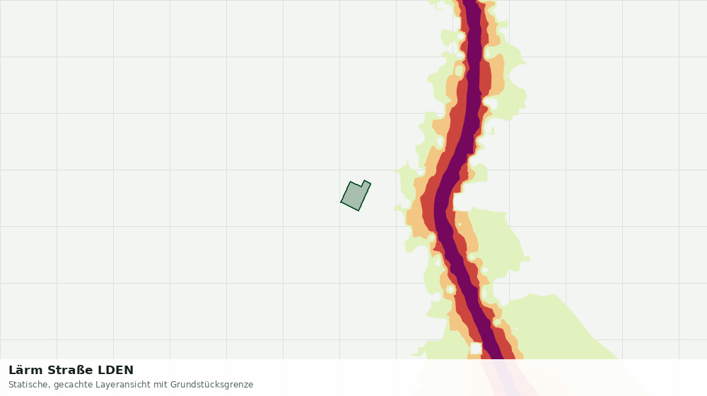 Statische Kartenansicht: Lärm Straße LDEN