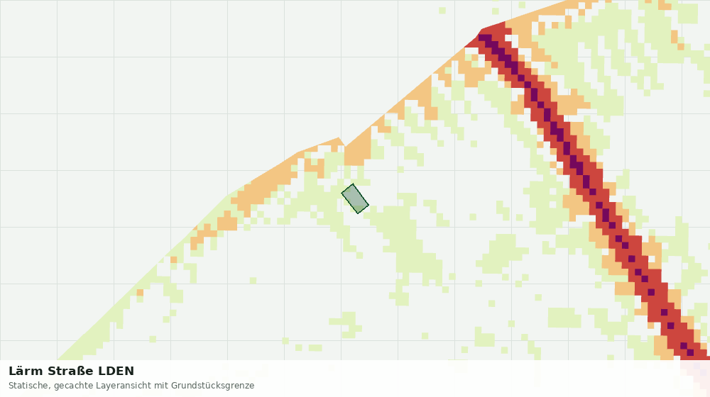 Statische Kartenansicht: Lärm Straße LDEN